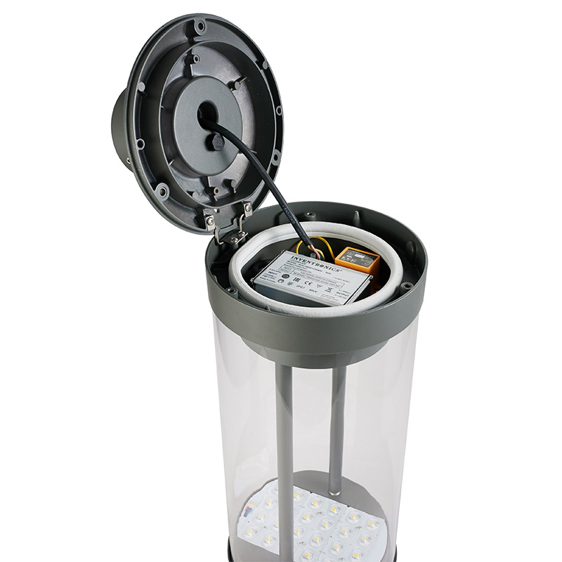 YMLED-6108 অ্যালুমিনিয়াম পিসি বডি LED পোস্ট টপ ল্যান্ডস্কেপ লাইট