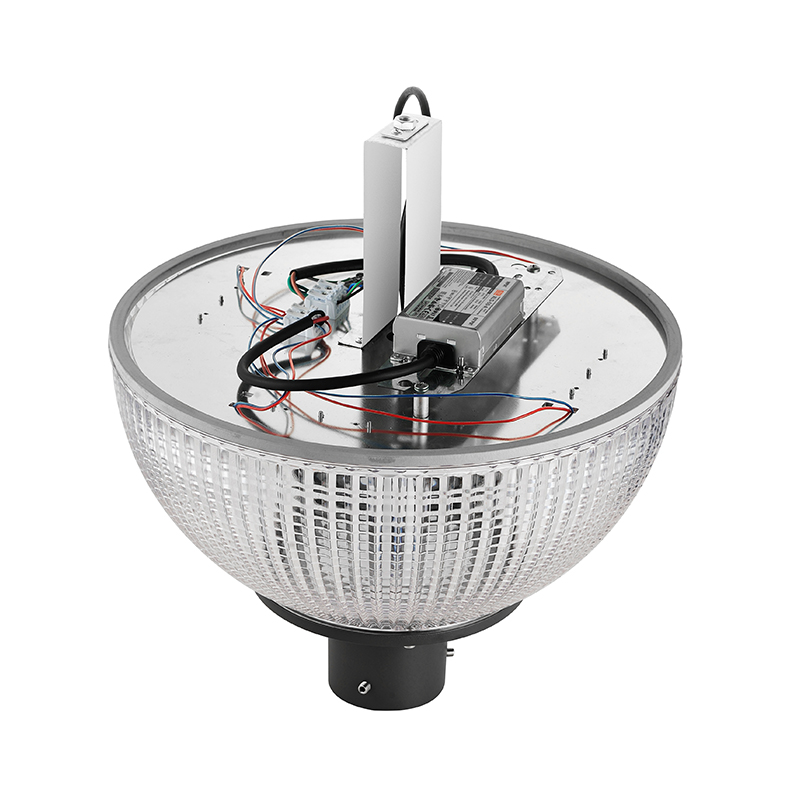 YMLED-6141 চীন প্রস্তুতকারক বল-আকৃতির আরবান এলইডি গার্ডেন ল্যাম্প ডাই-কাস্ট অ্যালুমিনিয়াম বডি