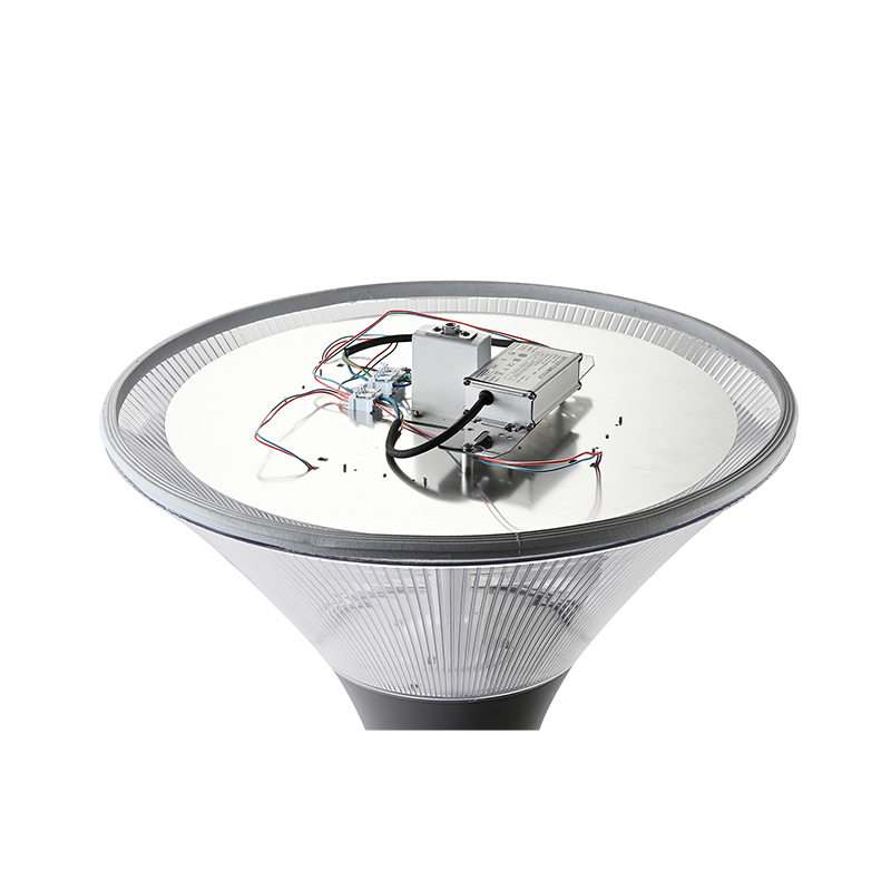 YMLED-6116 LED টপ পোস্ট ফিক্সচার ডাই-কাস্ট অ্যালুমিনিয়াম বডি ল্যান্ডস্কেপ LED গার্ডেন ল্যাম্প