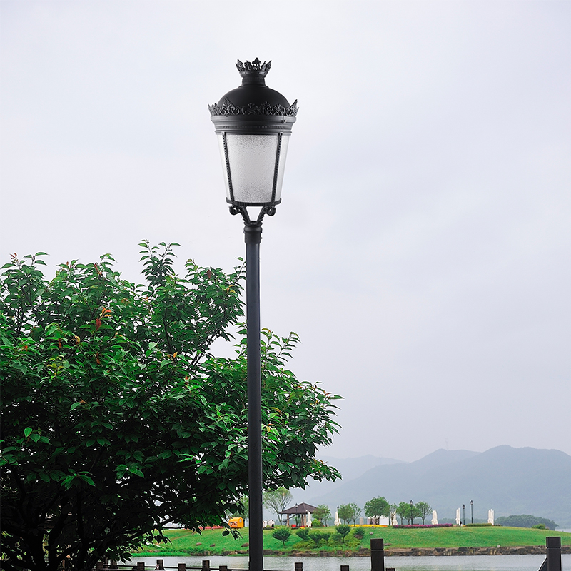 YMLED-6125 ক্লাসিক্যাল ইউরোপ অ্যালুমিনিয়াম LED পোস্ট টপ লাইট