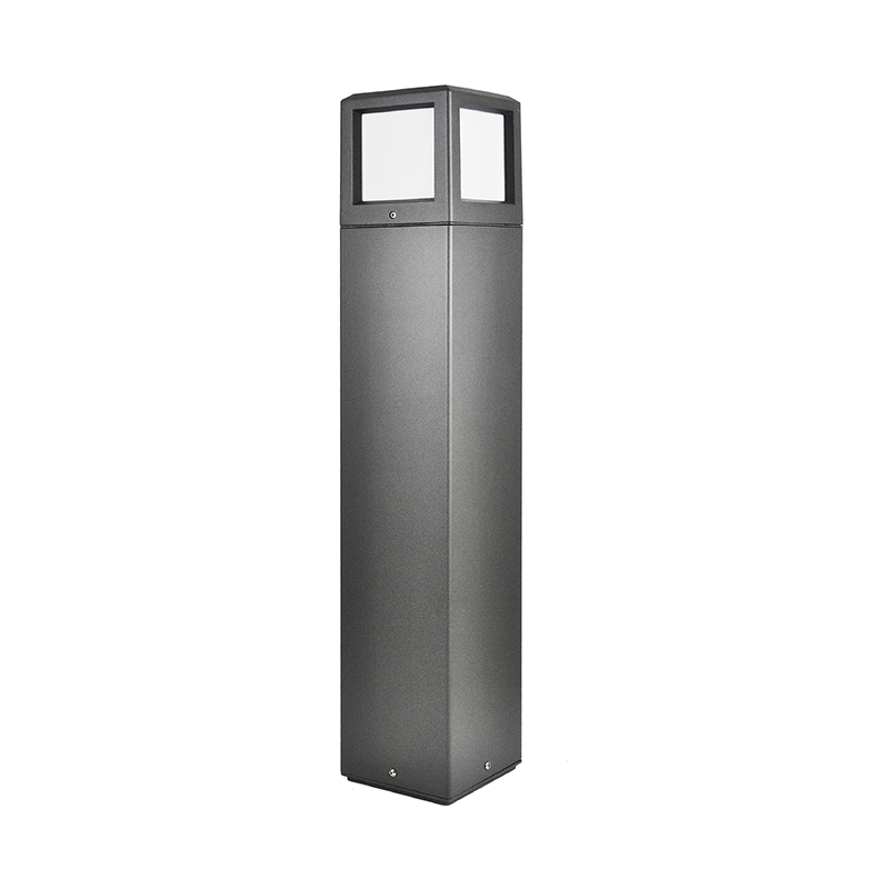 YMLED-6208 স্কয়ার মডেল অ্যালুমিনিয়াম LED বোলার্ড গার্ডেন লাইট